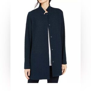 Eileen Fisher Navy Jacket. 46%organic cotton.